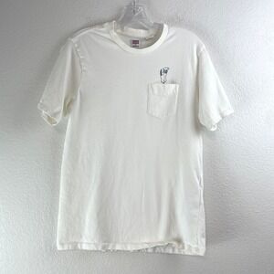 Levi's x Peanuts Snoopy Graphic Pocket T-Shirt Cream Mens XS 34310-0013